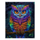 Recherche de oiseau abstrait posters Coloré