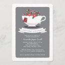 Recherche de teacup bridal shower invitations Moderne