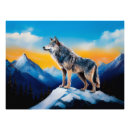Suche nach heulende wölfe poster Wildtiere