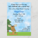 Recherche de moose baby shower invitations Boisé