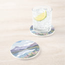 Recherche de montagnes dessous de verres Aquarelle