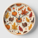 Recherche de thanksgiving horloges Citrouille
