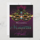 Recherche de masque de mardi gras invitations Élégant