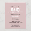 Suche nach black white pink einladungen Babydusche