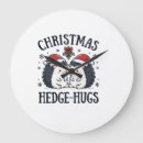 Recherche de hérisson mignon horloges Noël