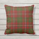 Recherche de tartan écossais coussins Rouge