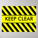 Recherche de signe de danger posters Jaune