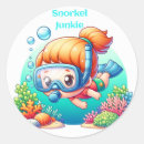 Recherche de snorkeling autocollants Fille