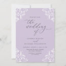 Recherche de elegant purple mariage invitations Classique