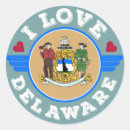 Recherche de le delaware autocollants Le premier état