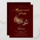 Recherche de masque rouge invitations Élégant