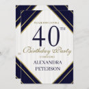 Recherche de blue and white invitations Moderne