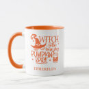 Recherche de halloween citrouilles tasses Typographie