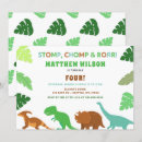 Recherche de cute dinosaur invitations Trompe l'estomac et rugir