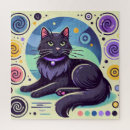 Suche nach schwarzer hintergrund puzzle Katze