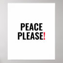 Recherche de signes paix posters Minimaliste