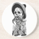 Recherche de calavera dessous de verres Dia de los muertos