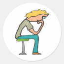 Recherche de penseur autocollants Penser