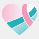 Recherche de ruban de coeur autocollants Cancer