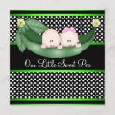 Recherche de cosse de pois invitations Vert