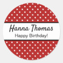 Recherche de pointillé autocollants Rouge