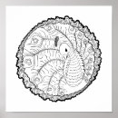 Recherche de peacock posters Noir et blanc