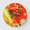 Suche nach orange blumen wanduhren Für sie