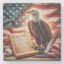Recherche de patriotisme dessous de verres Aigle chauve