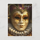 Recherche de venise carnaval cartes postales Masque