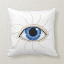 Recherche de mauvais oeil coussins Bleu