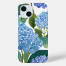 Recherche de hortensias iphone coques Bleu