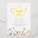 Recherche de thé pour deux invitations Floral