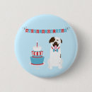 Recherche de chien blanc badges Rouge blanc bleu
