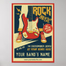 Suche nach retro gitarre poster Gestein