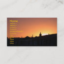 Suche nach sonnenuntergang über visitenkarten Orange