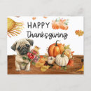 Recherche de jour de thanksgiving cartes postales Aquarelle