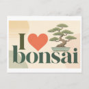 Recherche de bonsaïs cartes postales Illustration