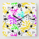 Recherche de vert néon horloges Abstrait