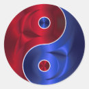 Recherche de yang rouge yin autocollants Asiatique