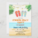 Recherche de tong invitations Fête de plage