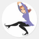 Recherche de danse sur glace autocollants Patineur
