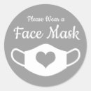 Recherche de visage masqué autocollants Sécurité