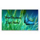 Recherche de papillons bleus cartes visite Customer