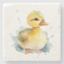 Recherche de canard mignon dessous de verres Jaune