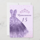 Recherche de lilac quinceanera invitations Tiare