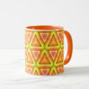 Recherche de triangle jaune tasses Motif