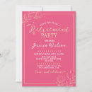 Recherche de rose de femmes invitations Parti de retraite