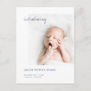Recherche de carte postale de naissance invitations Moderne