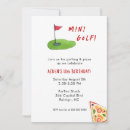Recherche de mini golf anniversaire invitations Fête d'anniversaire
