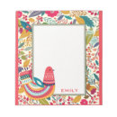 Recherche de oiseau coloré blocsnotes Floral